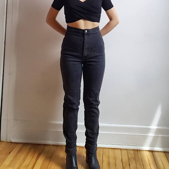 Black high rise skinny jeans - Picture 1 of 4